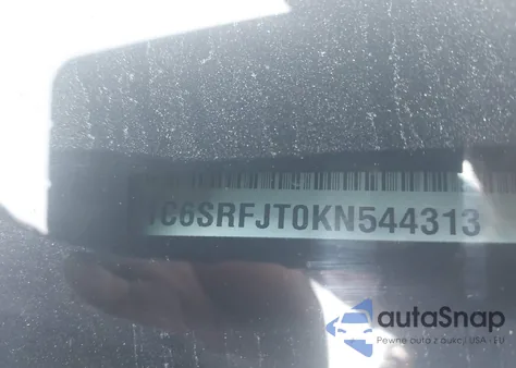 2019 Ram 1500 Laramie 4X4 5'7 Box z USA, uszkodzony, nr VIN 1C6SRFJT0KN544313